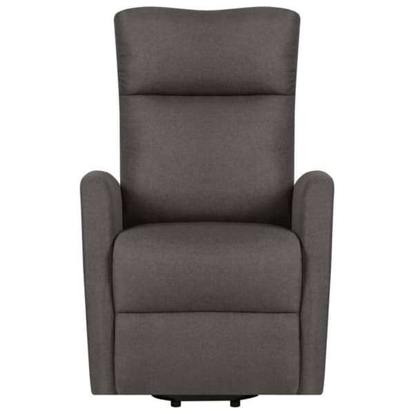 vidaXL Reclinerfåtölj med uppresningshjälp mörkgrå tyg