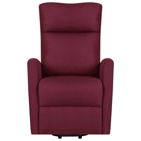 vidaXL Reclinerfåtölj med uppresningshjälp lila tyg