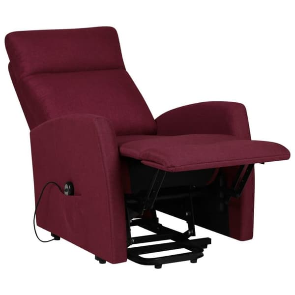 vidaXL Reclinerfåtölj med uppresningshjälp lila tyg