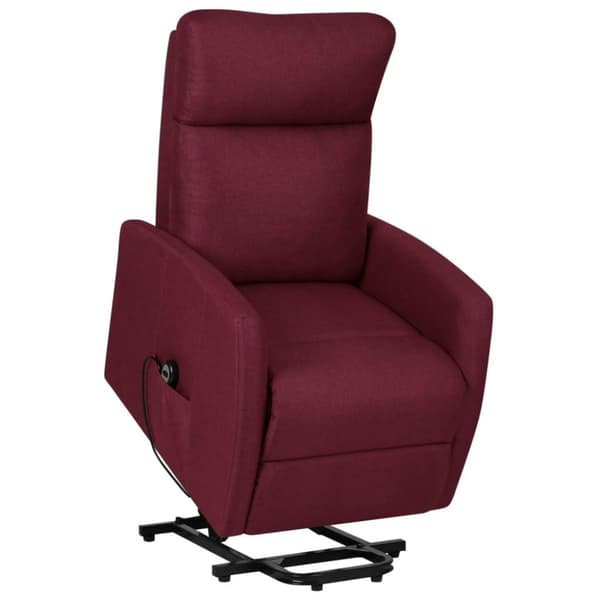 vidaXL Reclinerfåtölj med uppresningshjälp lila tyg