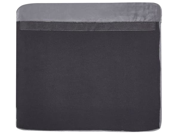 Lænestol Grå Velour Aftagelig og Udskiftelig Møbel Lynlås Betræk Elastisk 80 x 77 x 46 Nem Vaskbart og Pleje