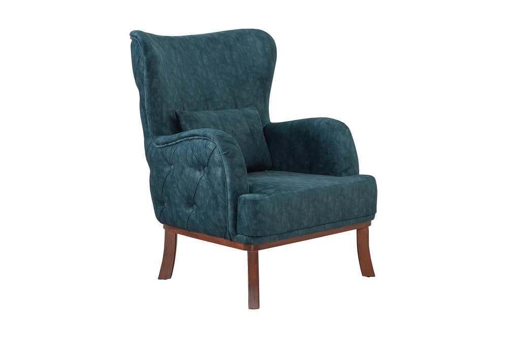 MITATA Fåtölj Blå/Natur