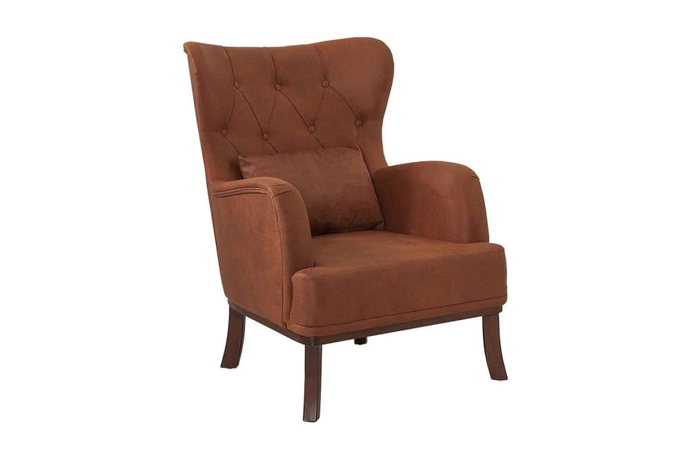 CAMERE Fåtölj Brun/Valnöt