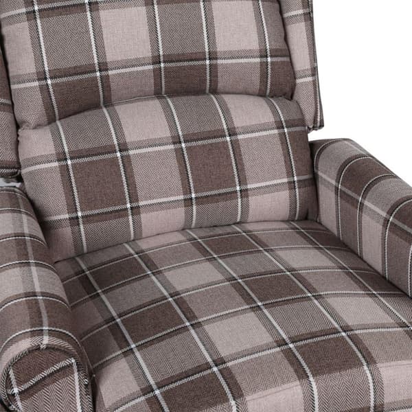 vidaXL Reclinerfåtölj beige tyg