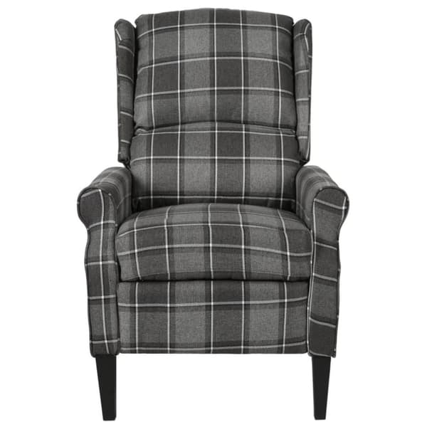 vidaXL Reclinerfåtölj grå tyg