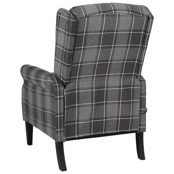 vidaXL Reclinerfåtölj grå tyg