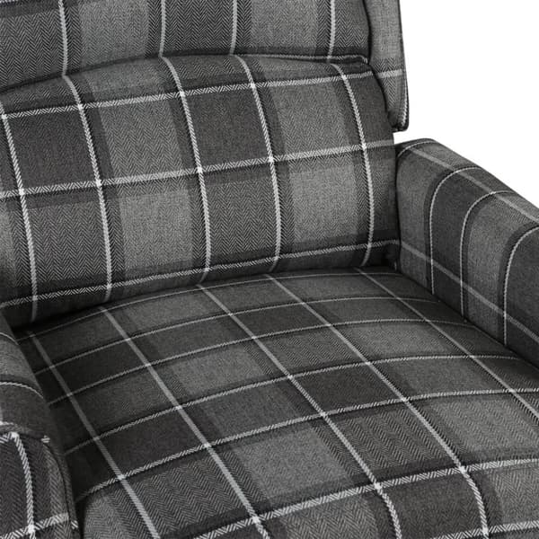 vidaXL Reclinerfåtölj grå tyg