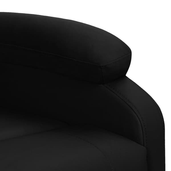 vidaXL Reclinerfåtölj med uppresningshjälp svart konstläder