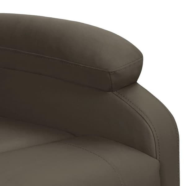 vidaXL Reclinerfåtölj med uppresningshjälp grå konstläder