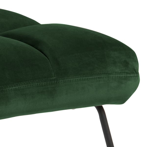 Alba lenestol , lounge stol velour grønn.