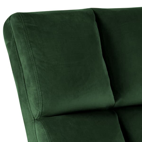 Alba lenestol , lounge stol velour grønn.