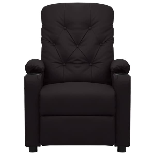 vidaXL Reclinerfåtölj svart konstläder