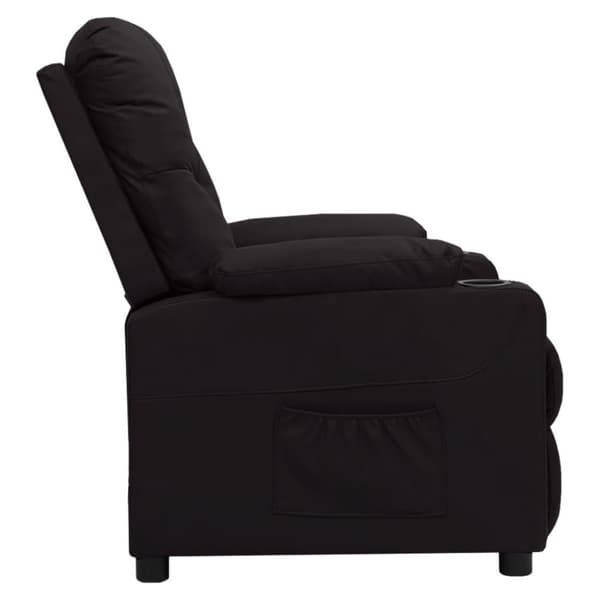 vidaXL Reclinerfåtölj svart konstläder