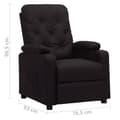 Miniatyrbild 8 av 9: vidaXL Reclinerfåtölj svart konstläder