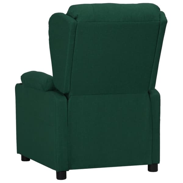 vidaXL Reclinerfåtölj mörkgrön tyg