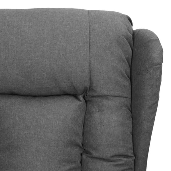 vidaXL Reclinerfåtölj ljusgrå tyg