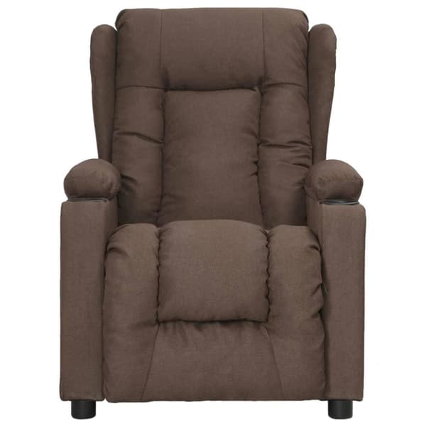 vidaXL Reclinerfåtölj taupe tyg