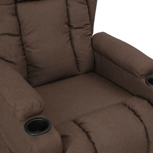 vidaXL Reclinerfåtölj taupe tyg