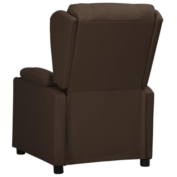 vidaXL Reclinerfåtölj brun konstläder