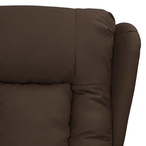 vidaXL Reclinerfåtölj brun konstläder