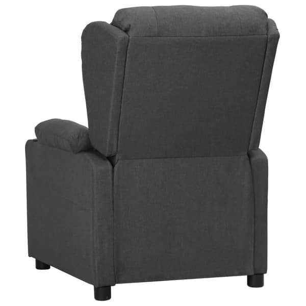 vidaXL Reclinerfåtölj mörkgrå tyg