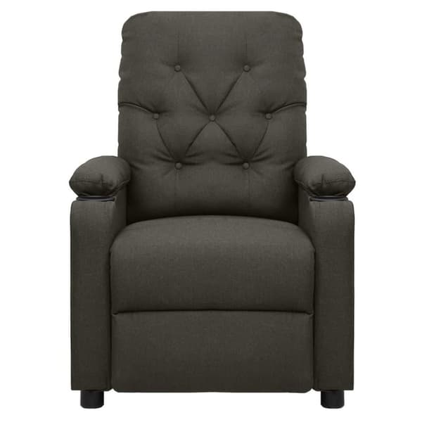 vidaXL Reclinerfåtölj taupe tyg