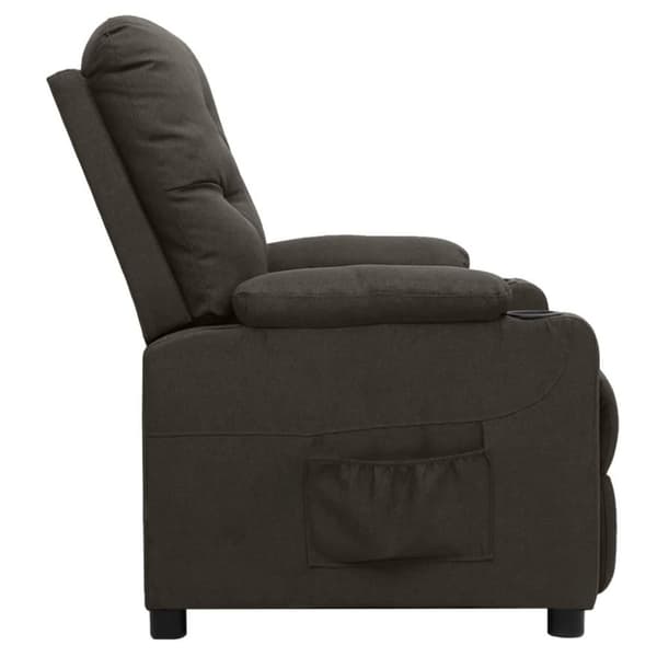 vidaXL Reclinerfåtölj taupe tyg