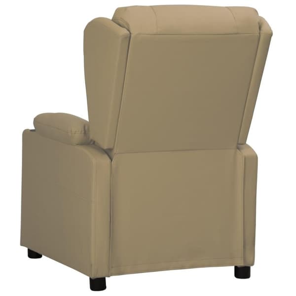 vidaXL Reclinerfåtölj cappuccino konstläder