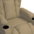 Miniatyrbild 6 av 9: vidaXL Reclinerfåtölj cappuccino konstläder