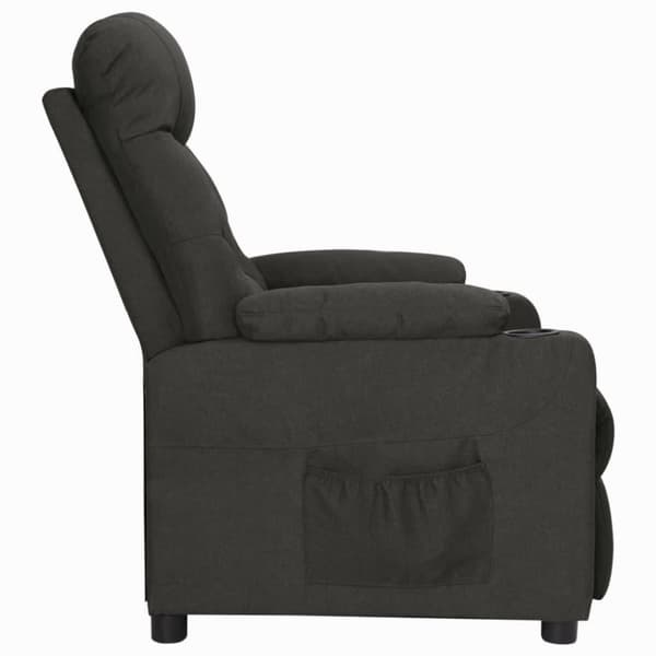 vidaXL Reclinerfåtölj svart tyg