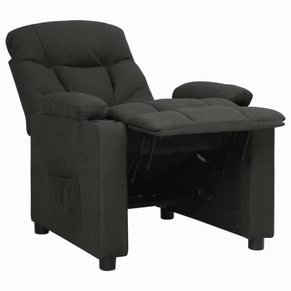 vidaXL Reclinerfåtölj svart tyg