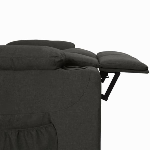 vidaXL Reclinerfåtölj svart tyg