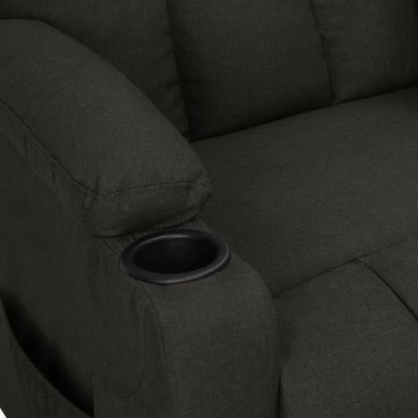 vidaXL Reclinerfåtölj svart tyg