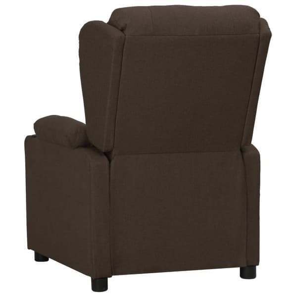 vidaXL Reclinerfåtölj mörkbrun tyg