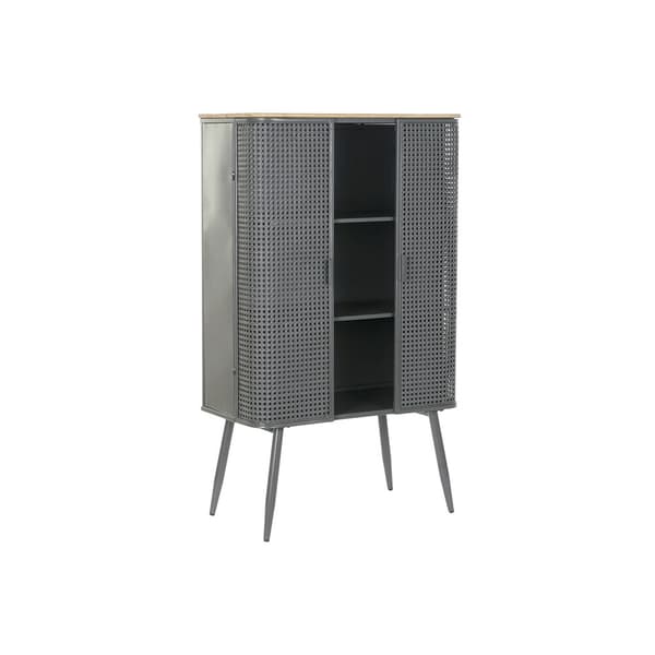 Hyller DKD Home Decor Naturell Grå Metall Tre 2 Hyller (79 x 39 x 133 cm)
