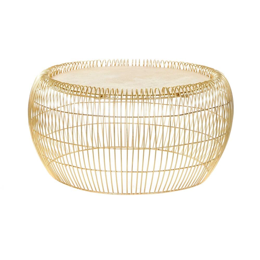 Sidobord DKD Home Decor Gyllene Aluminium Järn (74 x 74 x 38 cm)