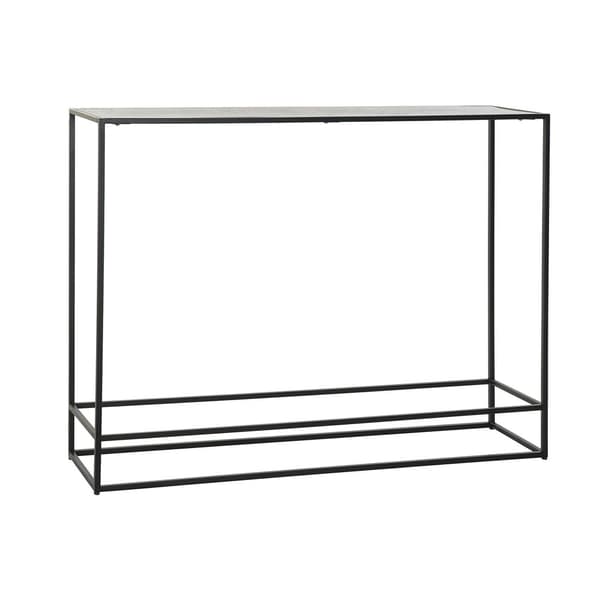 Hallbord DKD Home Decor Sort Gylden 110 x 25 x 84 cm
