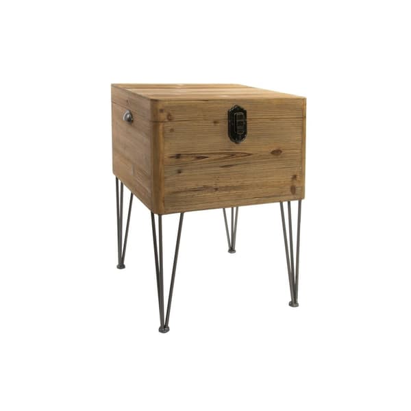 Sofabord DKD Home Decor Metal Træ (49 x 51 x 74 cm)