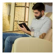 Liggende lænestol Astan Hogar Relax Manual Flødefarvet Synntetisk læder