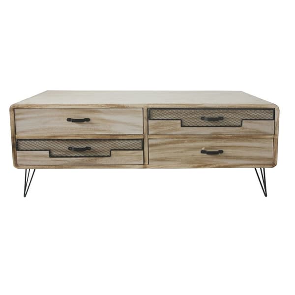 TV-møbler DKD Home Decor Metall Paulownia-tre (115 x 61 x 43 cm)