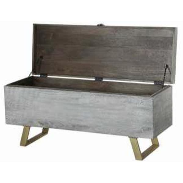 Kiste DKD Home Decor Træ Metal (116 x 40 x 50 cm)