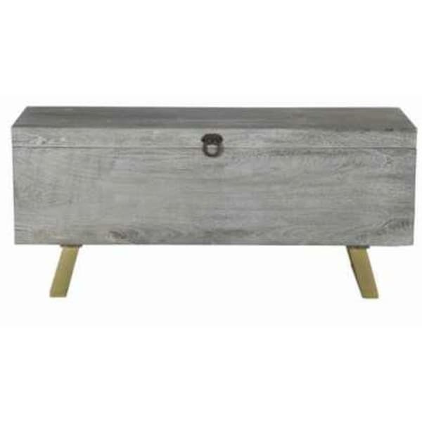 Kiste DKD Home Decor Træ Metal (116 x 40 x 50 cm)