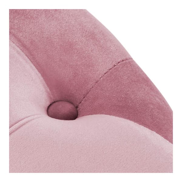 Fodstøtte DKD Home Decor Pink Velvet Træ MDF Glam (2 pcs)