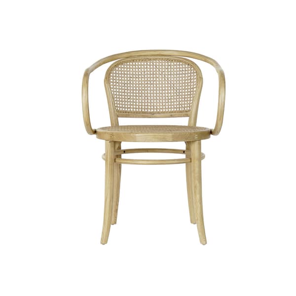 Spisebordsstol DKD Home Decor Natur Spanskrør Elmetræ 58 x 58 x 79,5 cm