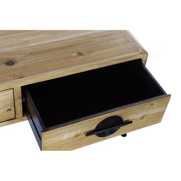 Sivupöytä DKD Home Decor Ruskea Musta Metalli Kuusi 100 x 50 x 52,5 cm