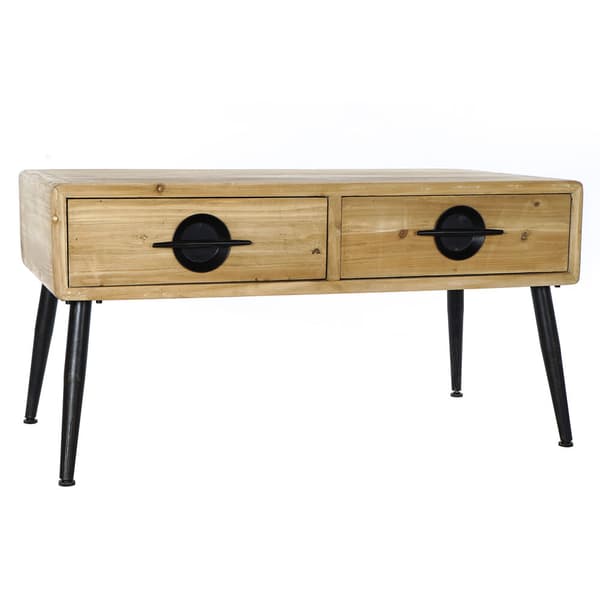 Sivupöytä DKD Home Decor Ruskea Musta Metalli Kuusi 100 x 50 x 52,5 cm