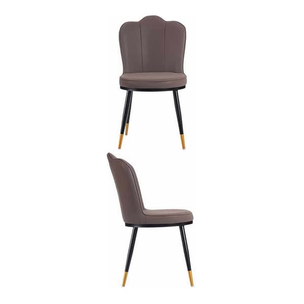 Lenestol Lilla Skjell Polyskin Stål (53 x 88 x 67 cm)