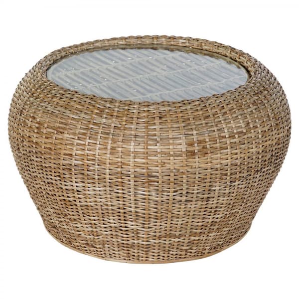 Sofabord DKD Home Decor 8424001825165 82 x 82 x 48 cm Krystal Natur Aluminium