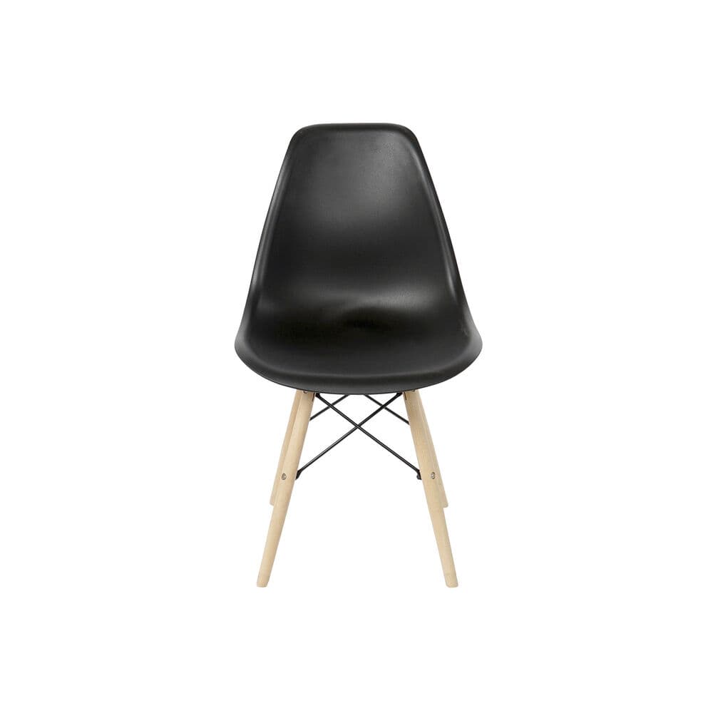 Stol DKD Home Decor Svart Trä Polypropen (PP) (46 x 52 x 82 cm)
