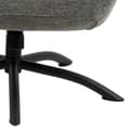 Miniatyrbillede 5 af 10: Talgarth lænestol recliner med fodskammel antracit, sort.